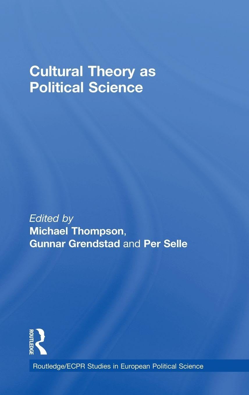 Cultural Theory as Political Science