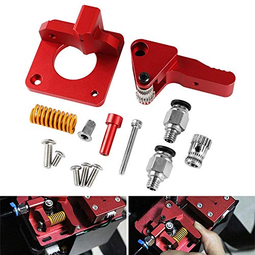 Lysee 3D Printer Parts & Accessories - Aluminum Dual Gear Extruder Upgrade Kit for CR-10 CR-10S 3D Printer New Arrival - (Color: A)