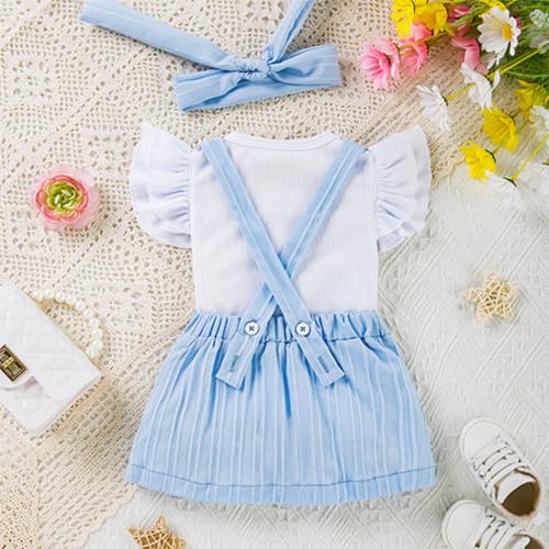 Girls Ribbed Sleeveless Vest Top with Bowknot Maxi Dress Two Piece Outfit for Everyday Play and Summer Outings3