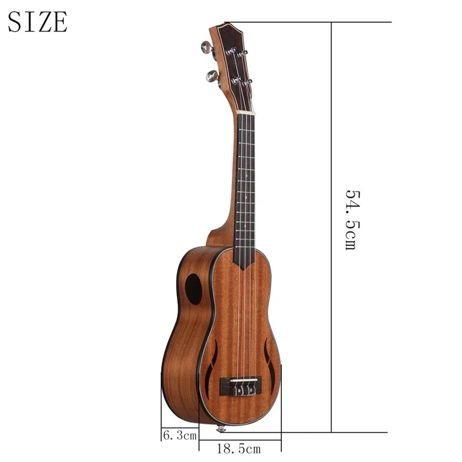 21 Zoll Ukulele 4 Saiten Hawaii-Gitarre Mahagoni Mini Guitarra Ukulele Mit Tasche Stimmgerät Saiten Gitarrenteile Ukulele Set
