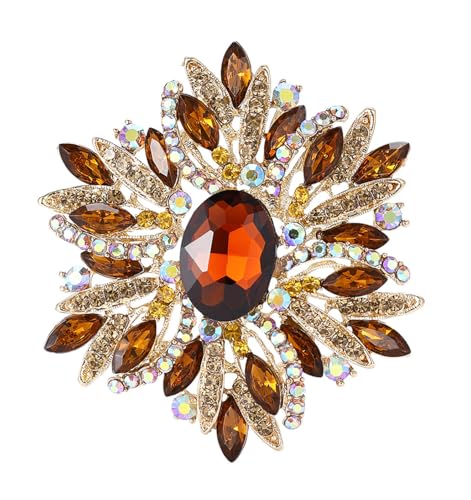 Broche pour femme 225 avec strass en cristal de haute joaillerie