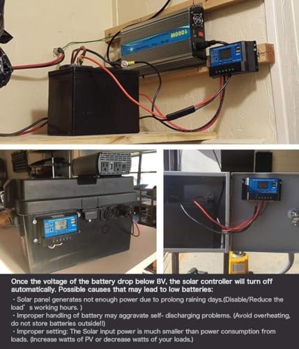 Image of 12V /24V 20A Solar Charge Controller PWM Solar Panel Regulator with Adjustable LCD Display Dual USB Port