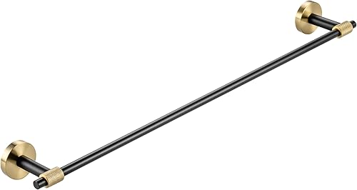 Toallero individual Serie Avant, colgador de toallas de baño de acero inoxidable, resistente, barra individual montada en la pared con diseño de