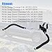 NLQR 55038030AN Heater Supply and Return Hose Compatible with Jeep Grand Cherokee 3.0L/3.6L/5.7L/6.2L/6.4L 2011-2020 Compatible with Dodge Durango 3.6L/5.7L 2011-2014 55038030AD 55038030AK