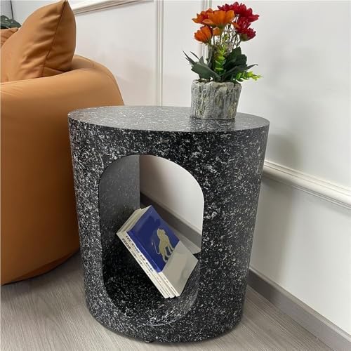 Creative Metal Side Table - Versatile Accent Table, End Table & Nightstand for Home Office & Living Room - Space-Saving Plant Stand Tray (White, Set of 2)