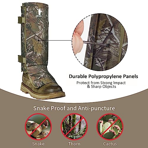 Snake-Gaiters-Snake-Chaps-Waterproof-Lower-Legs-Snake-Guards-Snake-Bite-Protective-Gaiters-Anti-Snake-Gaiters-for-MenWomen-Adjustable-Size-for-HuntingHikingFarm-Working