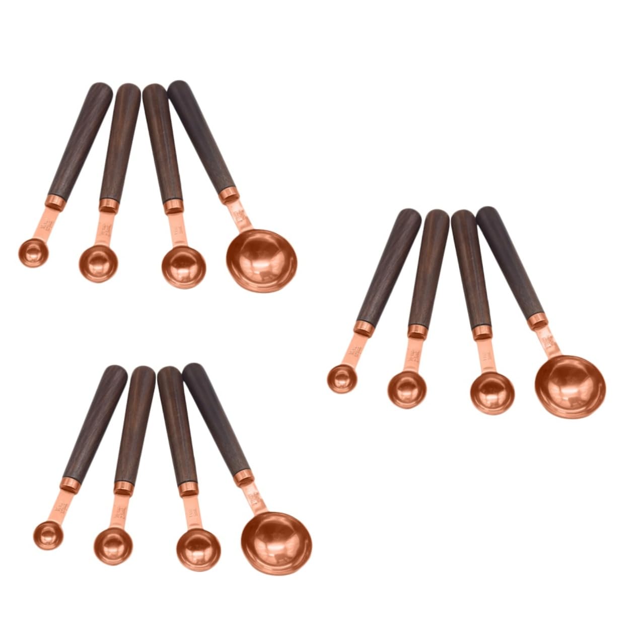 Alipis 12pièces Cuillères à Mesurer Acier Avec Poignée Ensemble Cuillères Pour Cuisine Et Pâtisserie