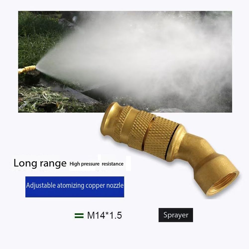 Ugelli per idropulitrici, ugelli a innesto rapido, Ugello regolabile multicolore ad alta pressione e punta di spruzzo in acciaio inossidabile. O-ring for rondella da 2-10 pezzi(Brass Elbow Nozzle,5pc)