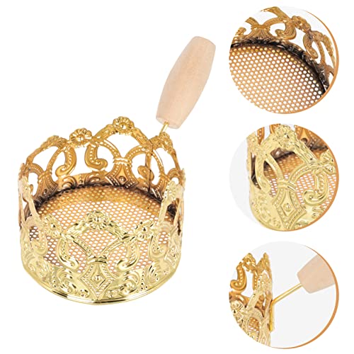 Cabilock Holzkohle Halter Bowl Bowl für Shisha Zubehör Golden – Bild 3