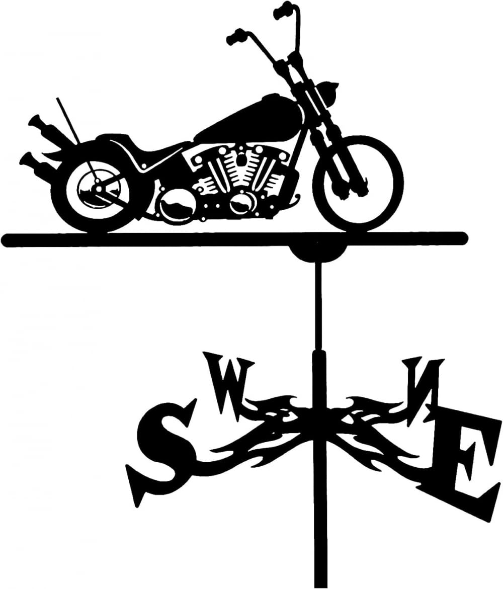 TAXXII Wind Vane Metal Outdoor Courtyard Weather Wrought Iron vanes Weathercock, Weathervane Direction Indicator Roof Decor, Measuring Tool Garden
