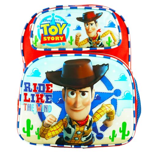 Disney Toy Story Mini Backpack for Kids - Bundle with 12" Small Bag for Boys, Girls Featuring Sheriff Woody Plus Water Bottle, Stickers, More | Toy Story School Backpack for Kids, Toddlers2