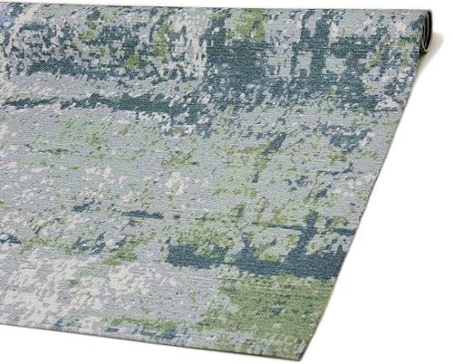 Image of Printed Rug Soft Floor Carpets with Anti Slip Backing for Living Room | Bedroom | Kids Room (Grey Green, 5x7 Feet)