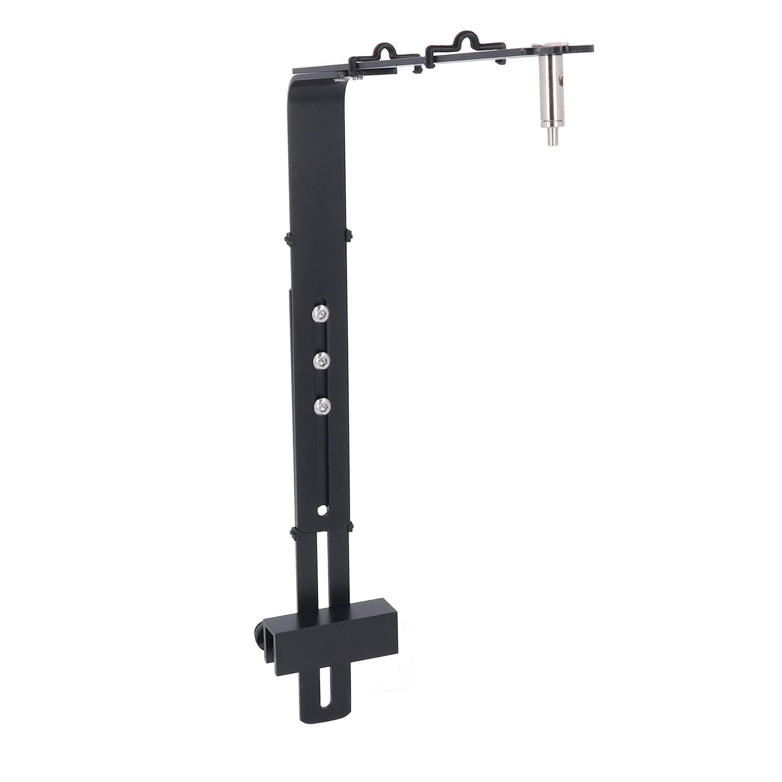 Adjustable Fish Tank LED Light Stand Mount Holder - Clear Aquarium Light Riser for Terrarium Tanks with Adjustable Height - Black Accessory Kit