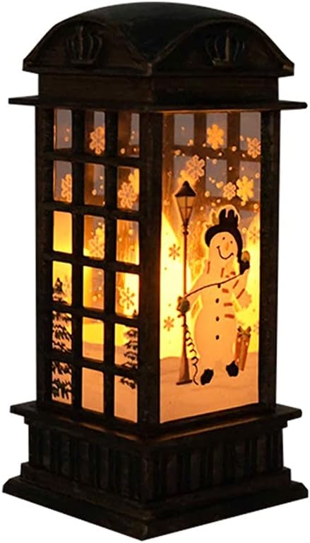 Cute Christmas Santa Claus Snowman Light Ornaments Merry Christmas for Home Xmas New Year Party (Color : D Size Shows) (C shows)