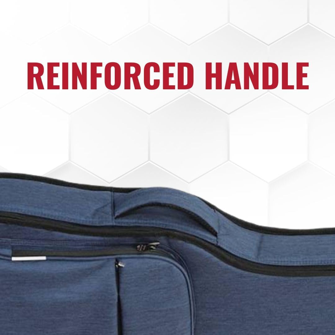 VEKTO Acoustic Guitar Bag Thick Padding Waterproof Dual Adjustable Shoulder Strap Guitar Case Gig Bag with Back Hanger (Blue)