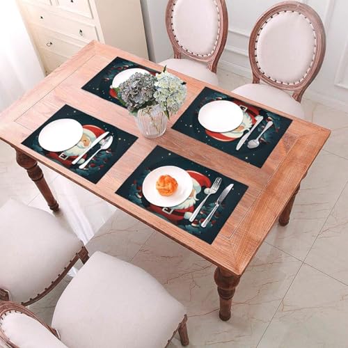 Sets de table de Noël en PVC durable de qualité supérieure