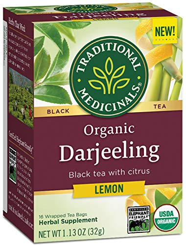 Traditional Medicinals Organic Black Tea Lemon, Refreshing And Invigorating, (Pack Of 6) - 96 Tea Bags Total #TOP13