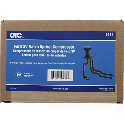 Otc 6684 Engine Valve Spring Compressor For 3-Valve Ford 4.6L And 5.4L V8 Engines , Black #TOP3