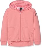 Seitliche Leistentaschen adidas Mädchen Id Stadium Kapuzenjacke Jacke, Tacros/Icepnk/Black, 128