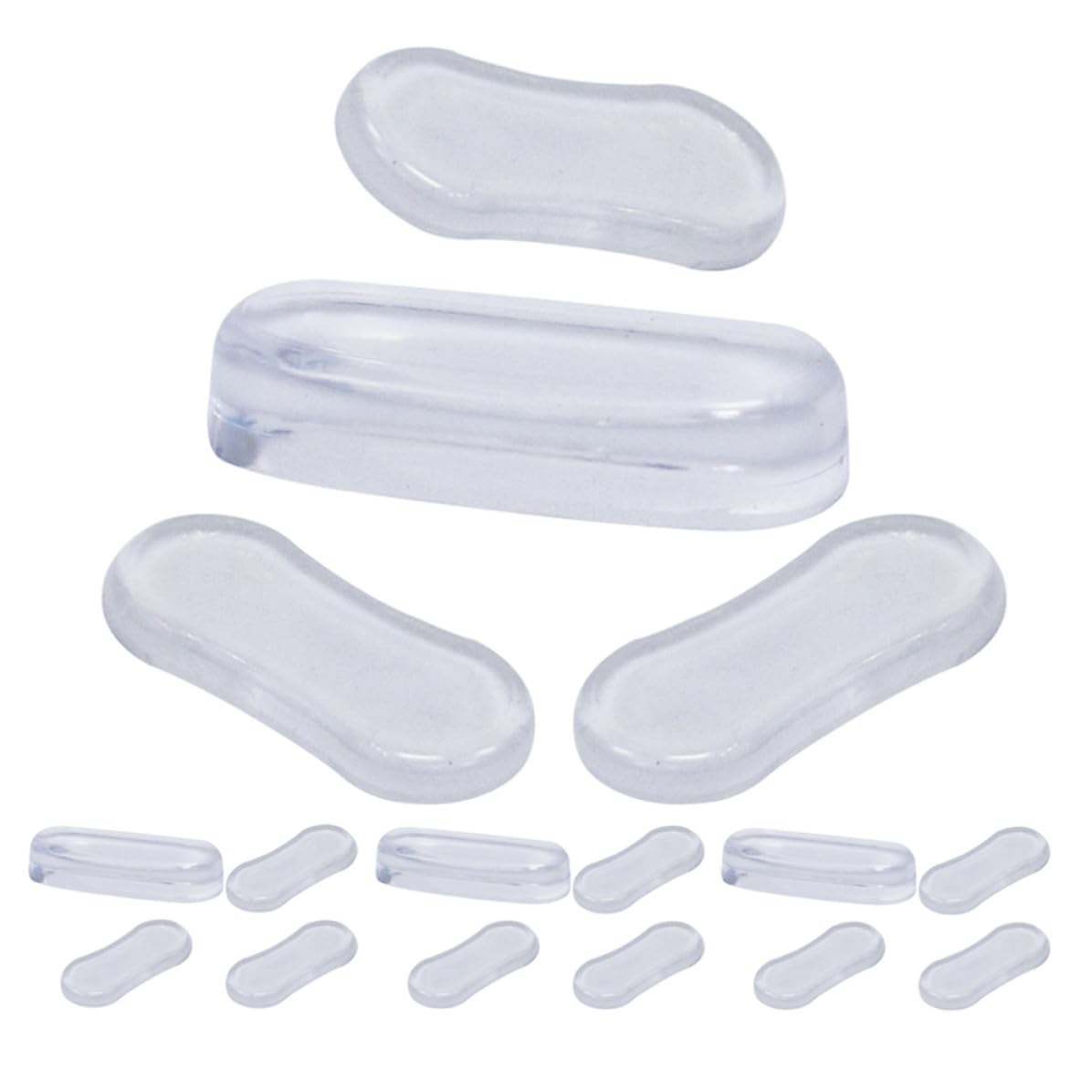 Almohadillas adhesivas para tapa de inodoro transparentes cojines de silicona antideslizantes
