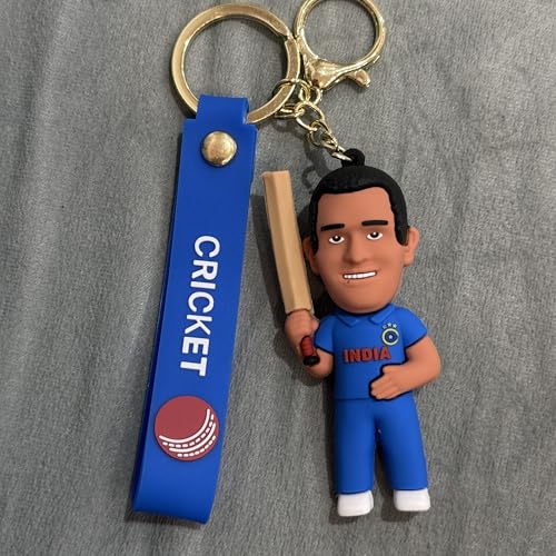 Image of Cute Cartoon Character Silicone 3D Key Chain with Strap Charm & Metal Hook, Merchandise Key Rings Gift for Kids Girls Boys Men & Women
