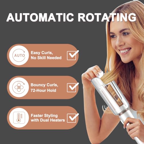 Save $23.51 on JINRI Automatic Rotating Curling Iron with Code W9N2HVDM