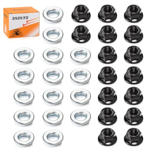 Image of Wheel Nut and Washer Kit for Yamaha Banshee 350 Warrior 350 Grizzly 350 Raptor 350 660R YFZ450 1995-2006