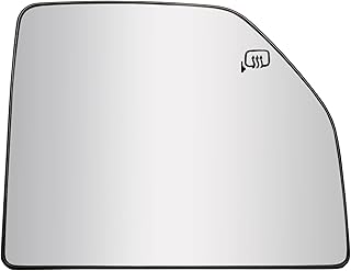 LOIYLLEN Passenger Side Mirror Replacement for Ford F150 F250 F350 F450 F550 2015 2016 2017 2018 2019 2020 - Upper Tow Mirror Glass, Right Towing Mirrors Glass with Power Heated