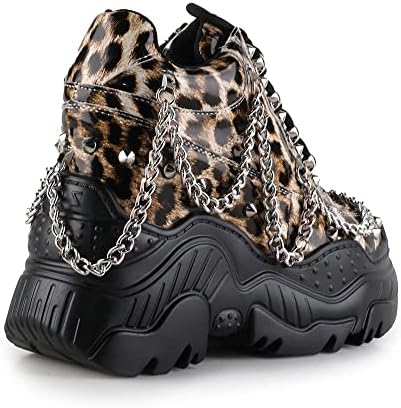 Anthony Wang Space Candy Embellished Stud Design Platform Lace up Fashion Sneaker | Image 2