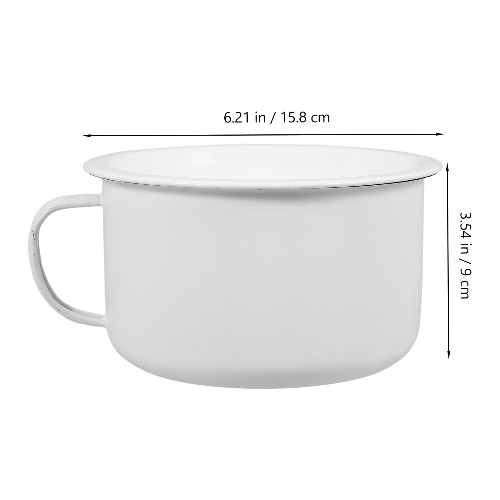 MAGICLULU 5St Instant-Nudelschüssel aus Emaille Emaille- Suppentassen aus Metall Ramenschalen Kaffeetasse aus Keramik Küchengeschirr kreative Ramenschale verdicken