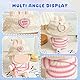 Bekleidung für 17cm Monster Plüsch, Monster Keychain Doll Kleidung, Kuscheltier Kleidung Outfit nur Bekleidungs zubehör für 17cm Pullover Hoodie Bekleidung DIY Kinder Geschenke (Rosa Samthut)