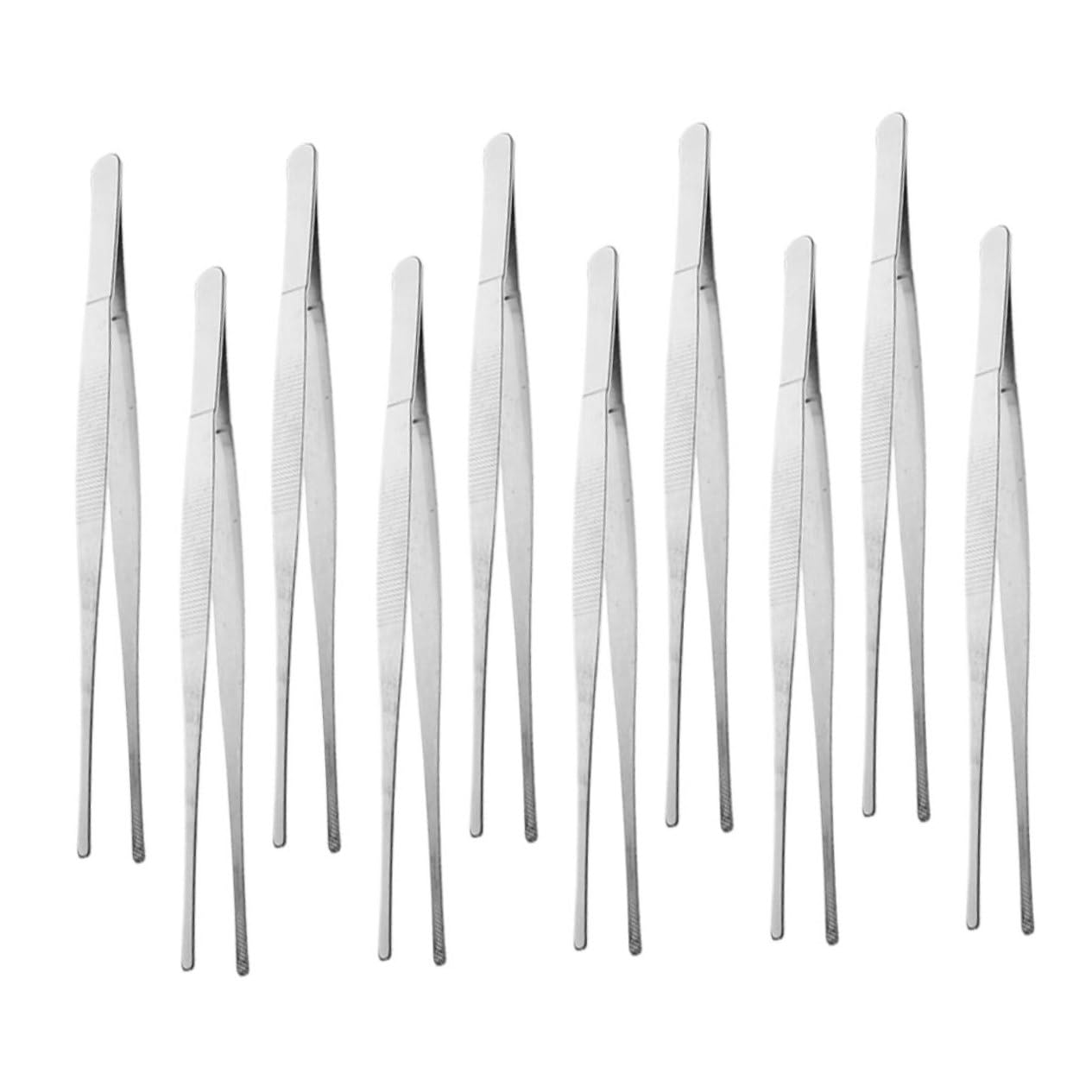 Pinzetta da Giardinaggio per Bonsai 10 Pezzi in Acciaio Inox