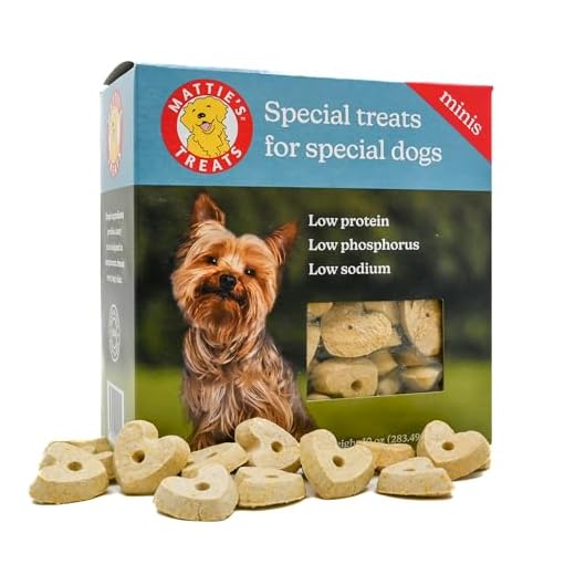 Mattie's Treats: 10oz Box, Mini Treats; Low Protein, Low Phosphorus, Low Sodium Dog Treats