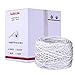 FiveStarCable 22-6 1000 Ft 22 AWG 6 Conductors Alarm Security Wire 22/6 22-6 Security Cable Alarm Audio Power Bulk Cable White