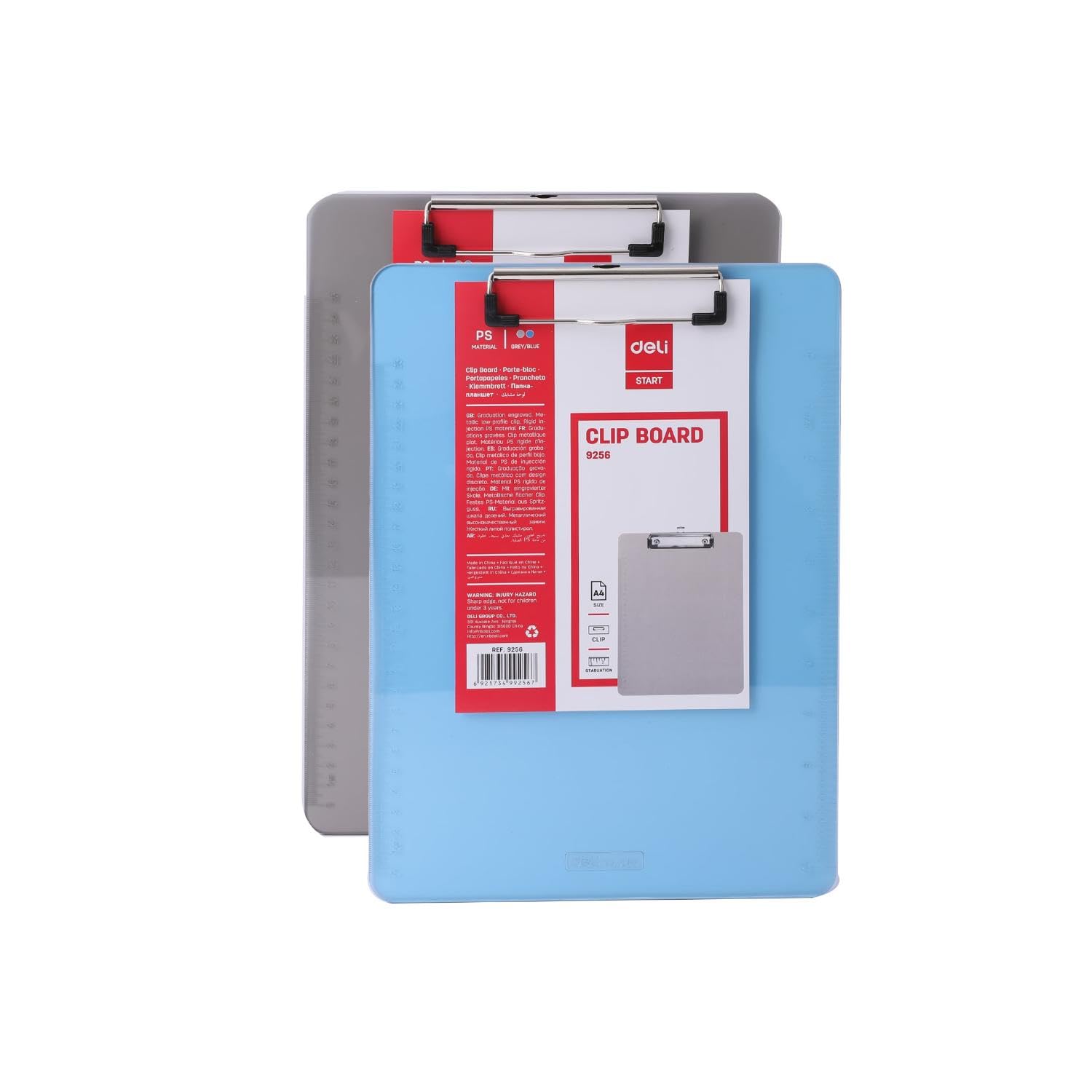 Deli Plastic Clip Board, Assorted Colors