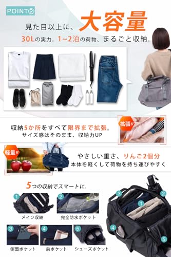 comfox（コムフォックス）『ボストンバッグ』