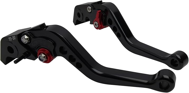 Adjustable Short Levers Replacement for Ducati Panigale V2 959 899 | Aluminum 2-finger motorcycle handle shorty brake clutch levers Replacement for Diavel/XDiavel/S Streetfighter, Black