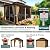 PAMAPIC 10x12FT Hardtop Gazebo,Galvanized Steel Double Roof with Aluminum Frame,Outdoor Permanent Pavilion with Breathable Netting & Privacy Curtain for Patio,Backyard,Deck,Lawn,Brown