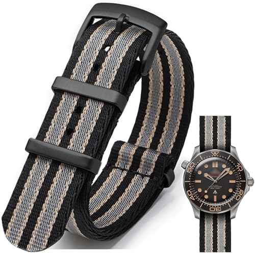 Image of Military Ballistic Nylon Watch Band Heavy Buckle 18mm 20mm 22mm 24mm Thick G10 Premium Nylon Watch Bands Smart Watch Replacement Band Strap for Men Women