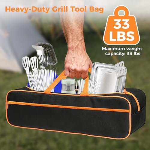 Bolsa Porta Utensilios para Parrilla 25.6 x 7 x 9.8 pulg miniatura 4
