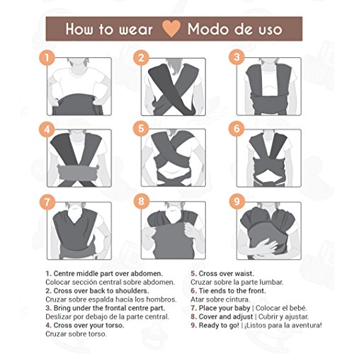 Fascia Porta-Bebe elastico per trasportare a Tú