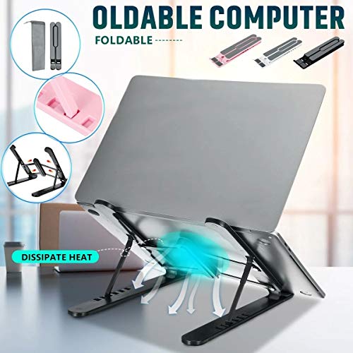 Bestmaple Suporte para suporte para laptop portátil dobrável com altura ajustável dissipação de calo