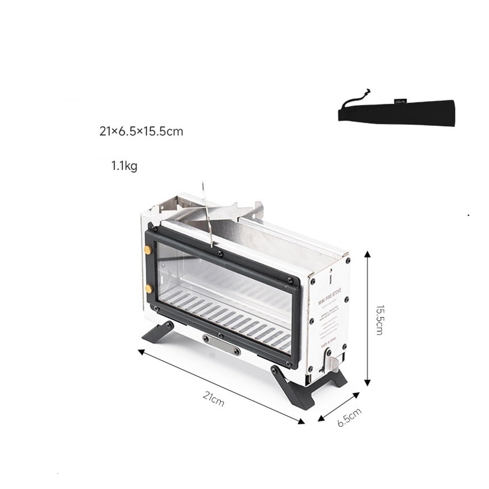 RéChaud de Camping pour Tente Mini poêle à bois de camping en plein air | Conception de mur coupe-feu portable for une cuisine de randonnée en pique-nique en toute sécurité