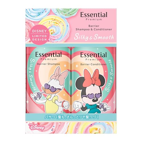 エッセンシャルプレミアム バリアシルキー＆スムースポンプセット ディズニー企画品 ９００ｍｌの商品画像（Amazon）