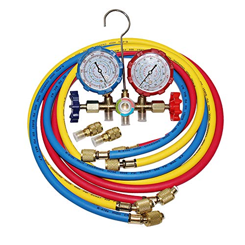 Juego de Manómetros para AC 5FT para R410A R404A R22