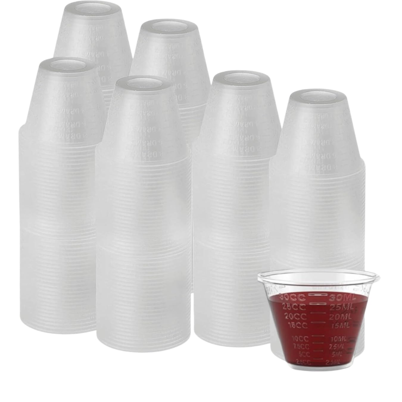 DIMES Medicine Cups disposable 1 oz [100 Pack] – Graduated Disposable Measuring cup for Liquid Medication and Pills – Med cups perfect for Epoxy Resin Mixing and Measuring