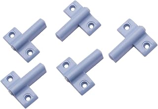 MroMax 5Pcs Touch Catch Latch 2.76" x 1.77" x 0.59" (LxWxH) Push to Open System Damper Buffer ABS Gray Door Push Release Latch for Cabinet Door Cupboard Drawer Closure Push Catch