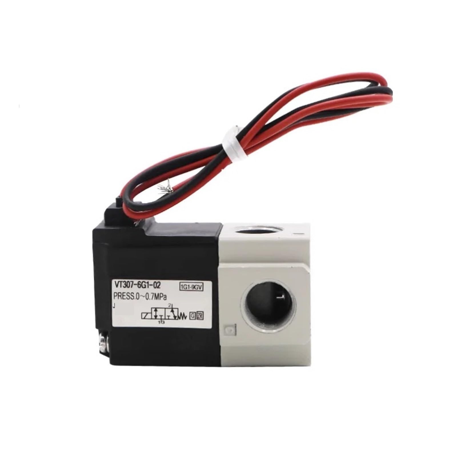 CXFCIHFT 1pcs 3 Port Solenoid Valve Direct Operated Poppet Type VT307 Series,VT307V-5DZ1-01/VT307V-5DZ1-02/VT307-4DZ1-01/VT307-4DZ1-02(VT307V-5DZ1-02)