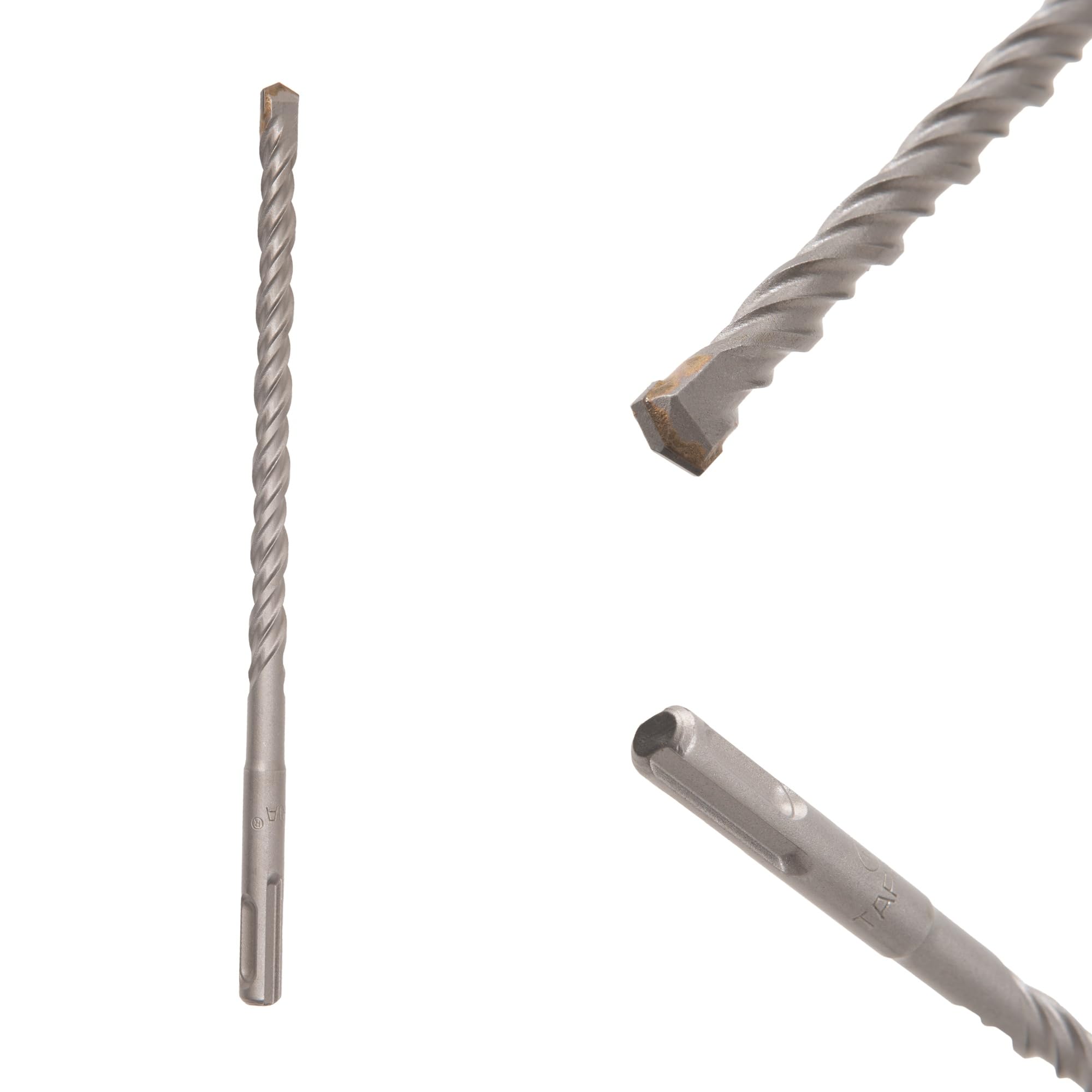 TAPARIA 10 mm Flat Tip SDS Plus Hammer Drill Bit for Concrete Drilling (HDF 10210, 10x150x210 mm)-Spiral Flute Type-Home, DIY, Professional Brick, Wall, Masonary-Drilling-image-41