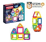Magformers Neon (26 Piece) + Bonus Light Magnetic Building Blocks, Educational Magnetic Tiles Kit ,...